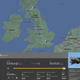 An image of the late Queen's flight from Edinburgh to London as shown on Flightradar24.